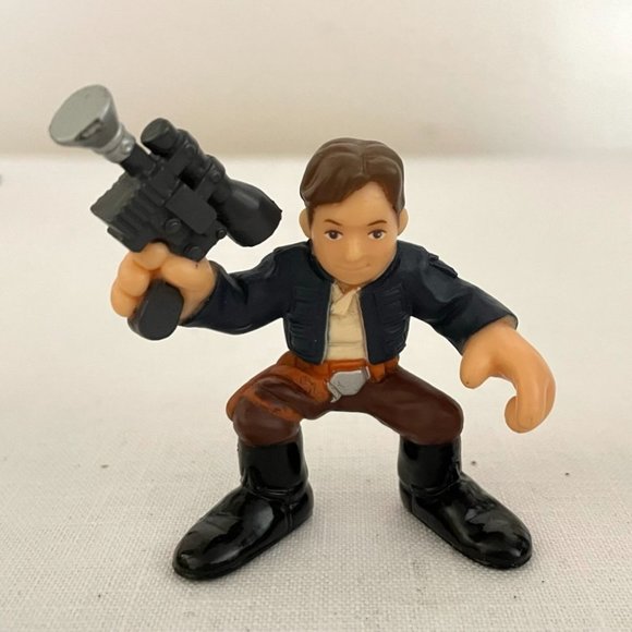 Star Wars Galactic Heroes Mini Figures Han Solo 2004 Spacecore 2.5 in High - Picture 1 of 5